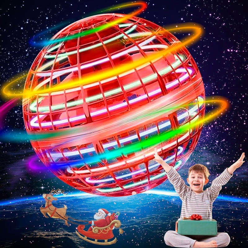 Taikcsut 2025 Upgraded Flying Orb Ball Toy, Hover Boomerang Ball Spinner Mini Drone - Magic Floating Galactic Fly Spinning Orb, for for Boys Girls and 6-12 Age Kids - Image 1